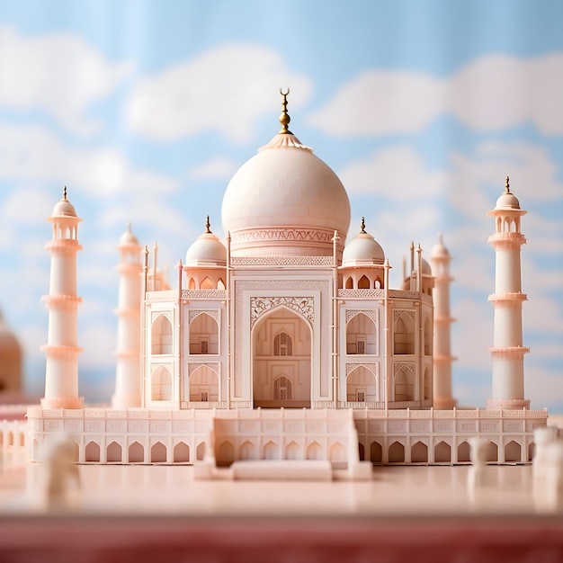 Taj Mahal indische 3D-Illustration