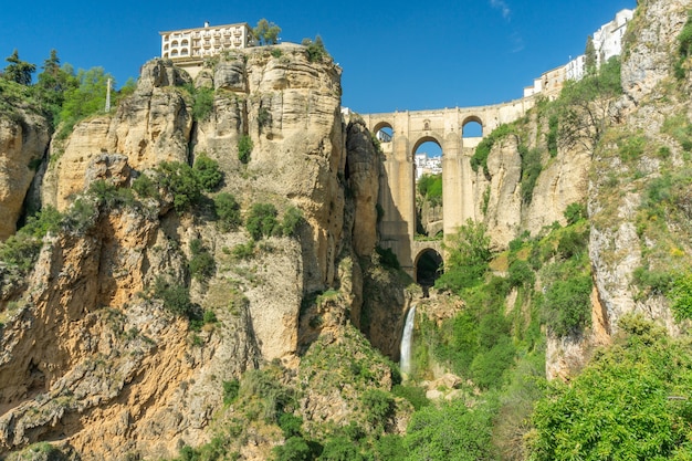 "Tajo" de Ronda, ciudad turística de Andalucía, España.