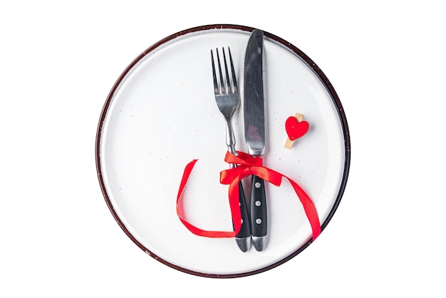 Talheres dia dos namorados mesa configuração garfo faca prato dia dos namorados decoração de férias amor