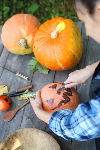 Foto talla calabazas para halloween