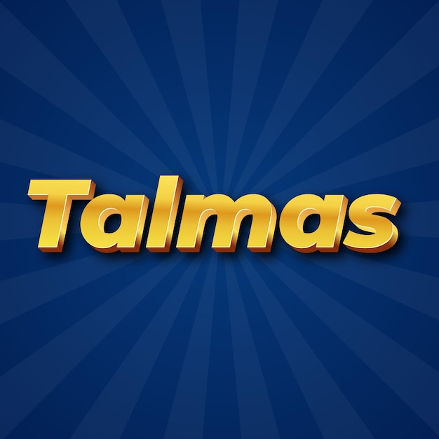 Talmas Text effect Gold JPG foto de cartão de fundo atraente