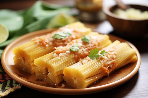 Tamales de abacaxi tentadores