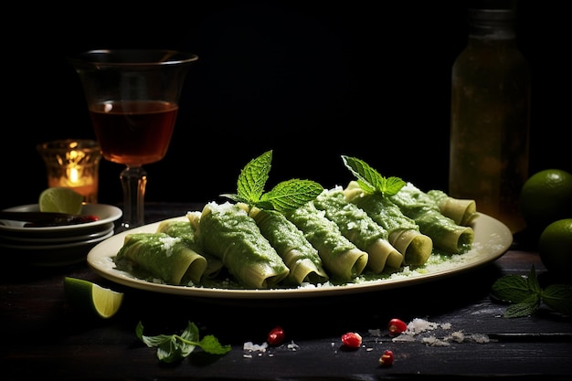 Tamales mit cremiger Avocadosauce