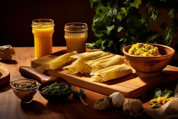 Foto tamales con yuzu kosho