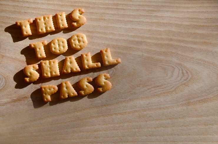 Foto esto también pasará. letras comestibles