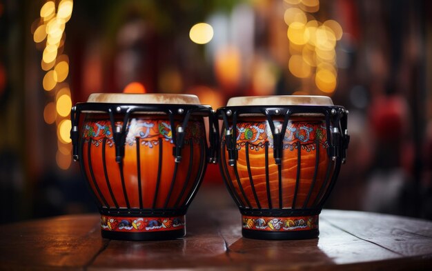 Tambores de bongo aislados