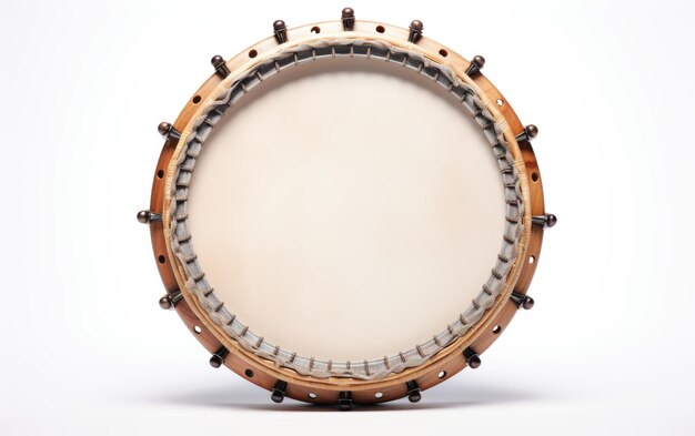 Foto tambourine tunes um guia abrangente para o mundo rítmico de jingles isolados em um fundo branco