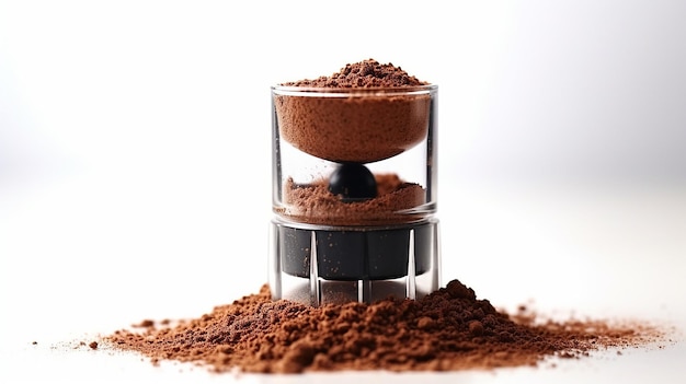 Tamper packt Kaffeesatz in den Espresso