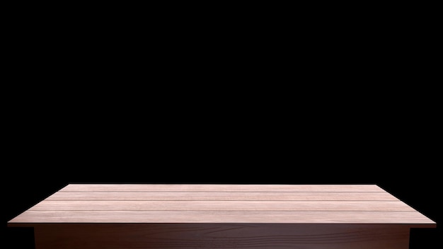 Tampo da mesa com textura de madeira de carvalho, bancada vazia, exibição do produto
