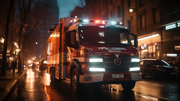 Tan pronto como hay una emergencia, una ambulancia se apresura al lugar.