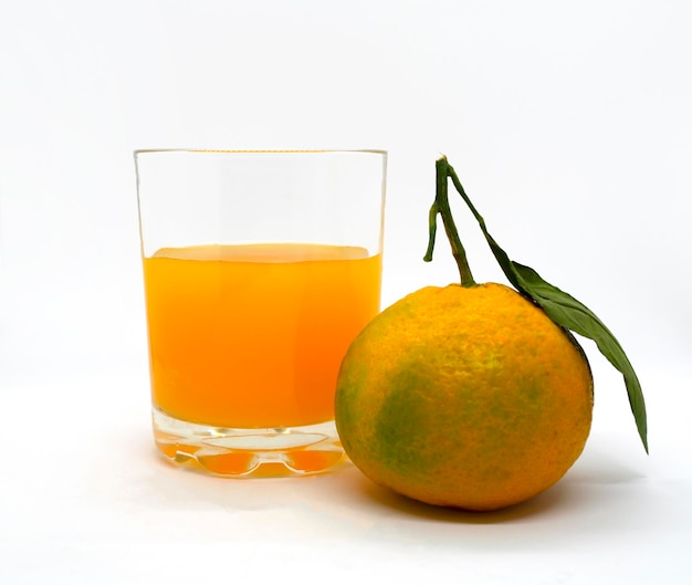 Tangerina e suco de tangerina