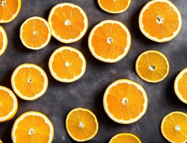 tangerinas e laranjas em um fundo plano