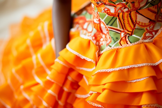 Tangerine Elegance feiert das afrikanische Erbe in einer Hochzeitspalette