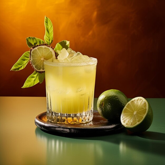 Foto tangi y cóctel tropical tequila jugo de limón imagen generada por ai arte