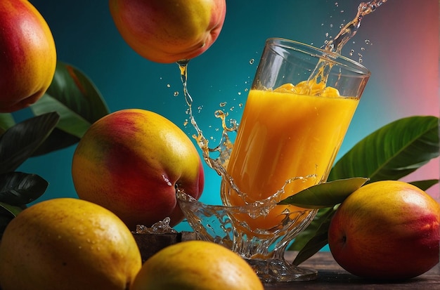 El tango tropical es el brote del jugo de mango.