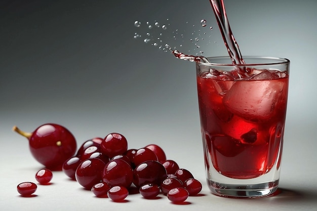 Foto tangy cranberry temptation genießt jeden tropfen