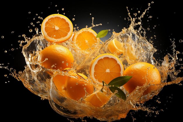 Foto tangy tangerine juice splash fotografía de imágenes de alta calidad