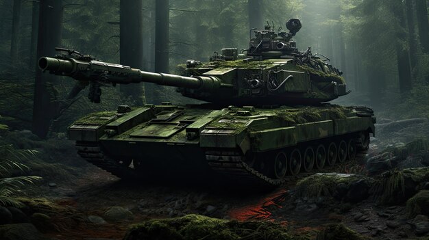 Tank im Wald