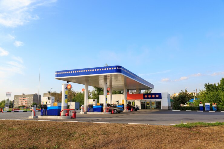 Foto tankstelle station