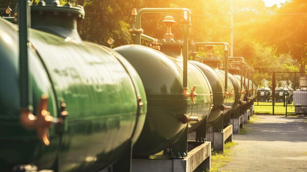 Foto tanque de almacenamiento de metano un enfoque más ecológico para la producción de energía