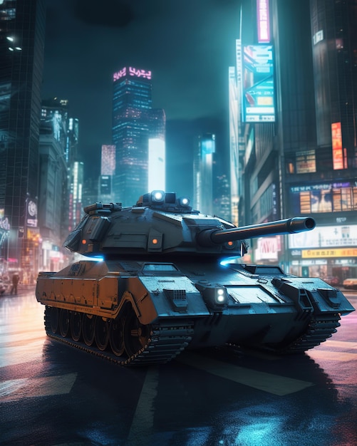 Un tanque en la ciudad de shanghai