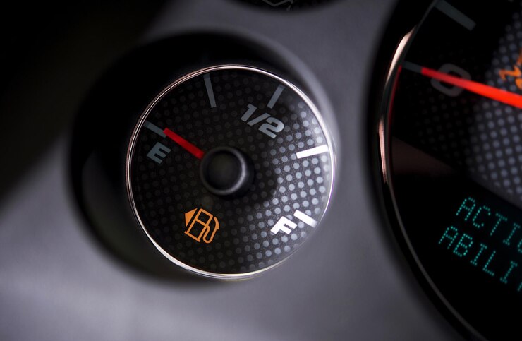 Foto el tanque de combustible está vacío