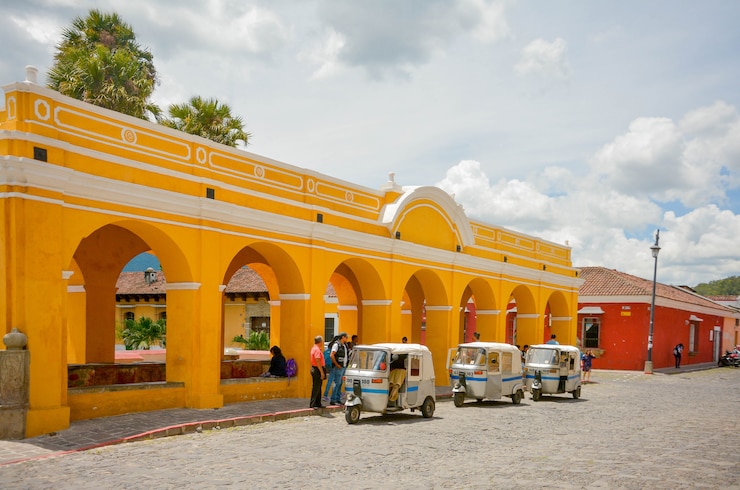 Foto tanque la union em antígua guatemala.