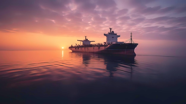 Tanque de petróleo en el mar