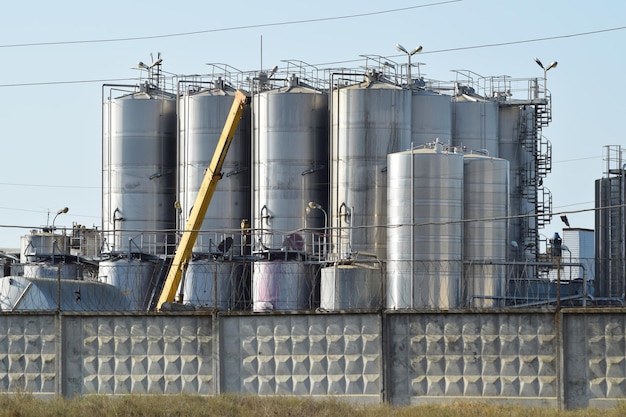 Tanques para la preparación de champán Planta para la producción de vino