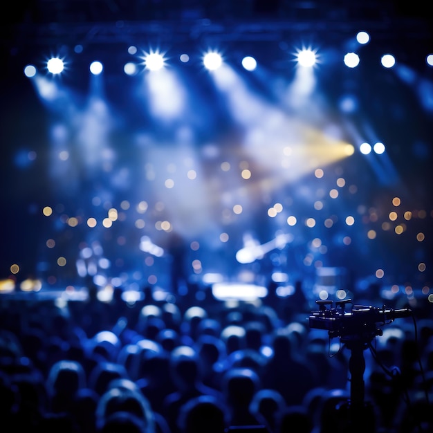 Tanzendes Publikum auf einem Musikfestival