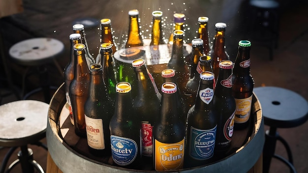 tapa de las botellas de cerveza