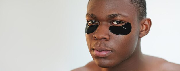 Tapa-olhos cuidados com a pele facial almofadas de pele para rosto de homem