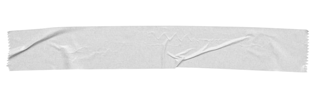 Tape de papel adesivo branco isolado sobre fundo branco
