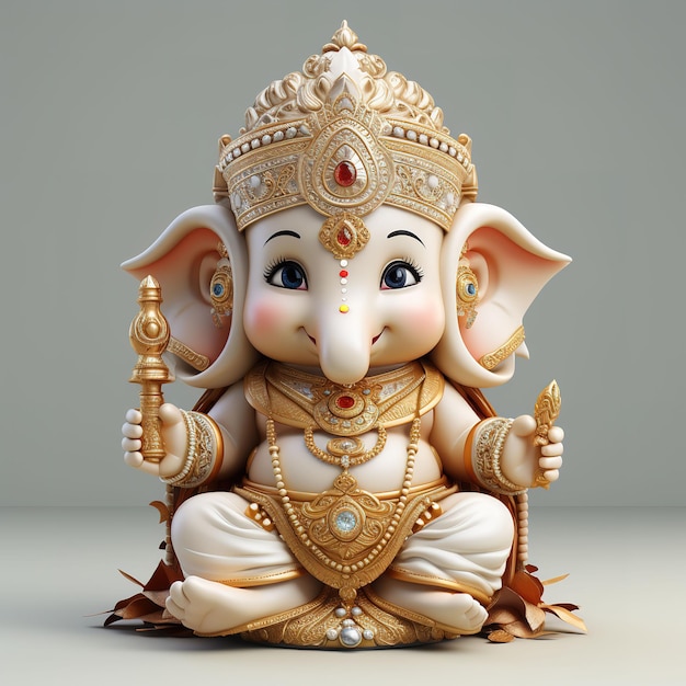 Tapete Ganesha Der Herr der Weisheit Hindu-Gott Ganesha