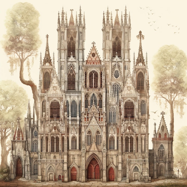 Tapete oder Hintergrund der mittelalterlichen Architektur