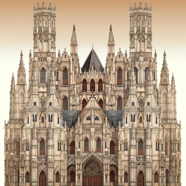 Tapete oder Hintergrund der mittelalterlichen Architektur