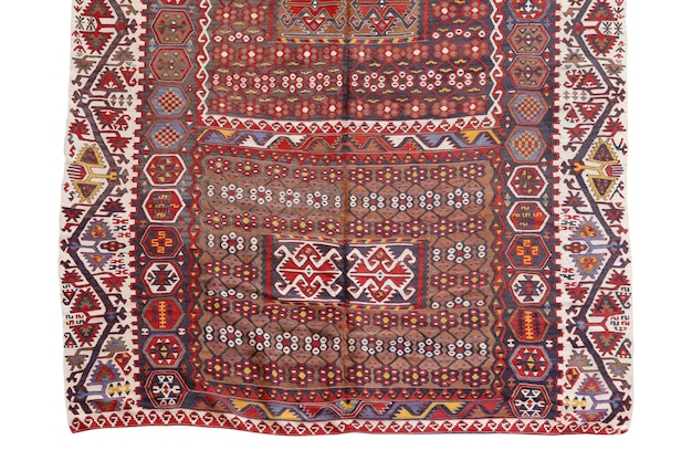 Tapete turco antigo tecido de lã
