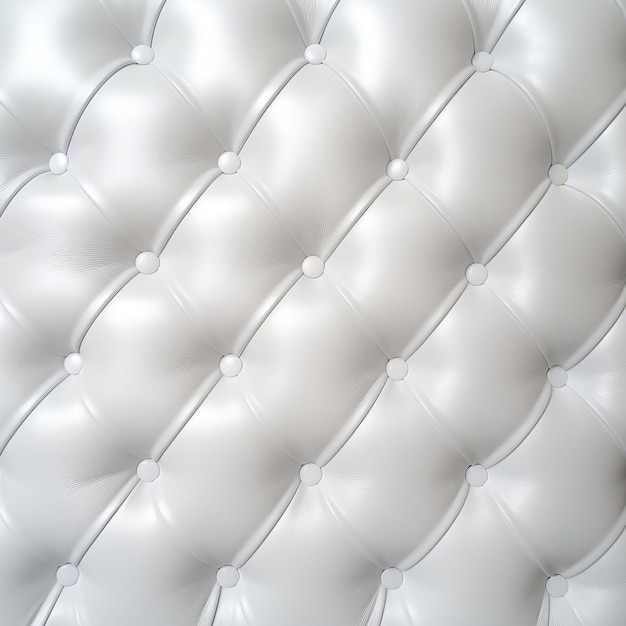 Foto tapicería de cuero blanco acolchado textura de cuero con botones