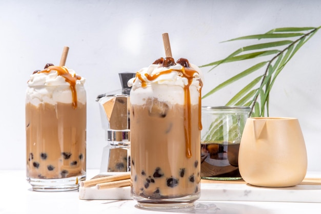 Tapioca boba bolas café frappe