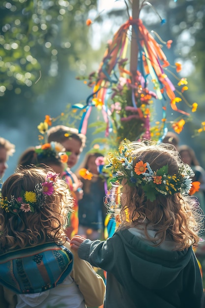 Un tapiz vibrante de festivales de vacaciones de vecinos y actividades comunitarias para la diversión familiar