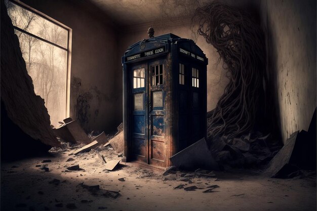 Tardis Blue Time Travel Box maravilhoso universo de Doctor Who grátis no limite do apocalipse