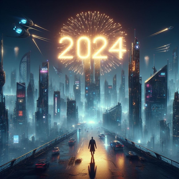 Tarjeta de año nuevo 2024