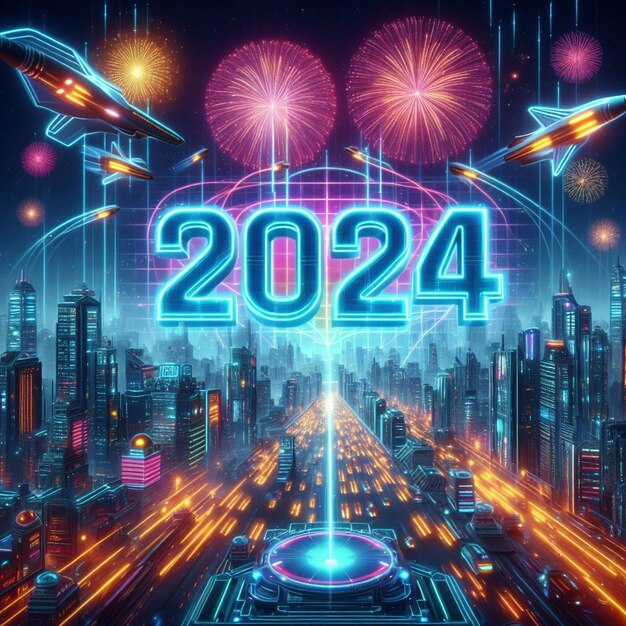 Tarjeta de año nuevo 2024