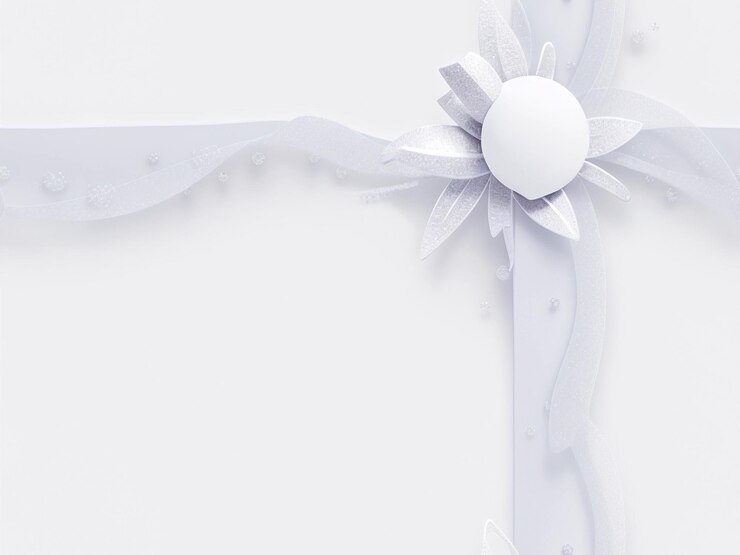 Tarjeta blanca de Navidad en blanco con espacio para copiar Foto de stock gratuita de IA generativa