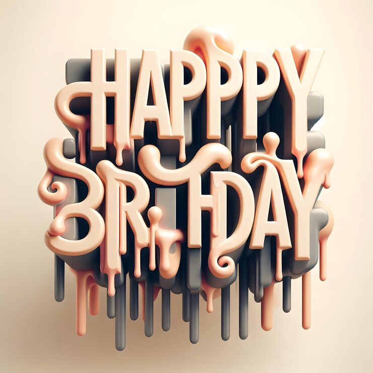 una tarjeta de cartel con dice feliz cumpleaños a usted