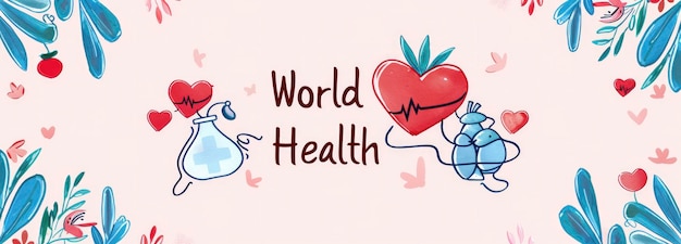 Tarjeta conceptual del Día Mundial de la Salud