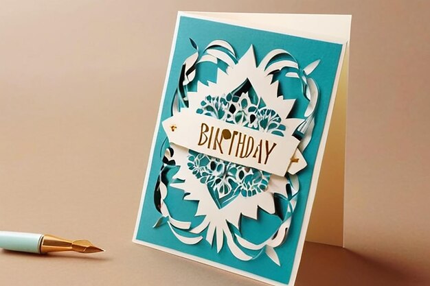 Tarjeta de cumpleaños DIY PaperCut