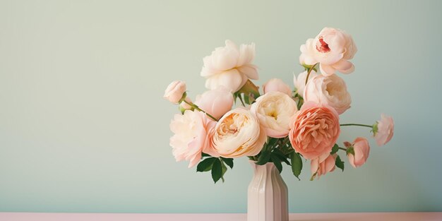 Tarjeta del Día de las Madres Día Internacional de la Mujer Flores telón de fondo