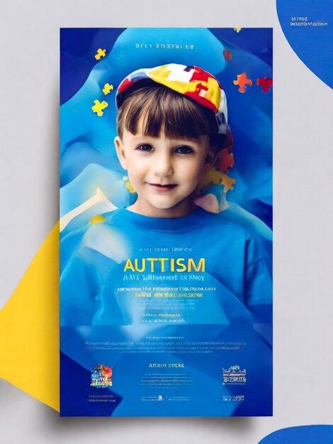 Tarjeta para el Día Mundial de la Concienciación sobre el Autismo