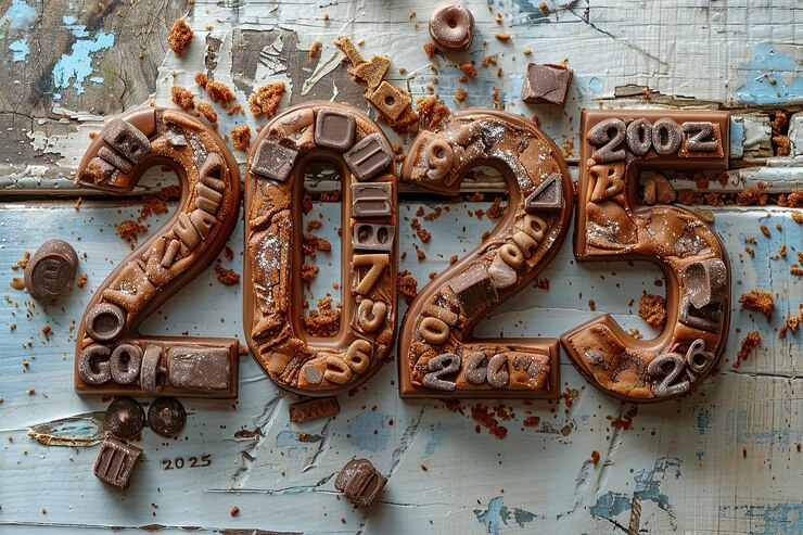 Foto tarjeta de felicitación para el año nuevo 2025